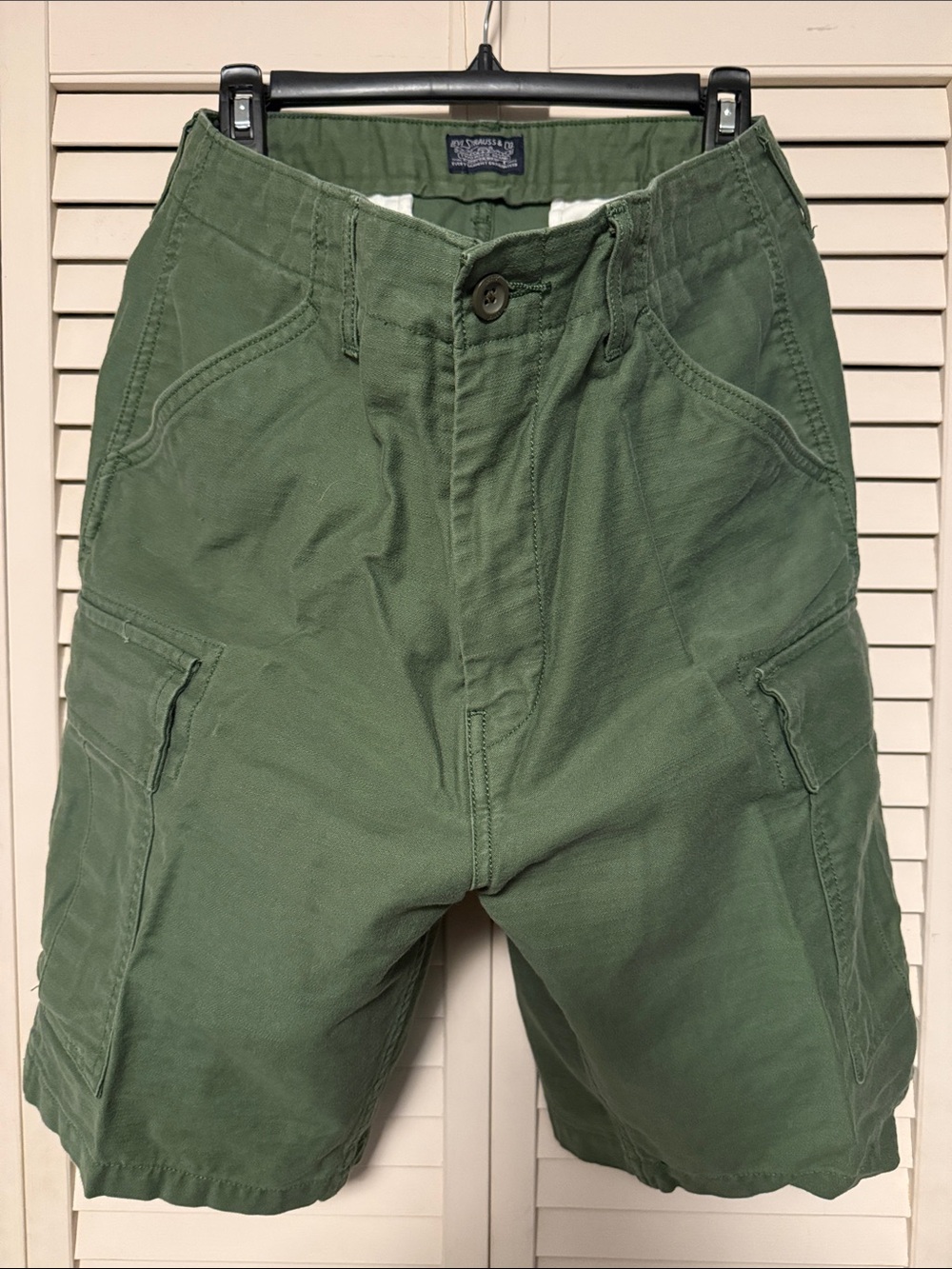 Levi's Olive Green Cargo Shorts with Utility Pockets